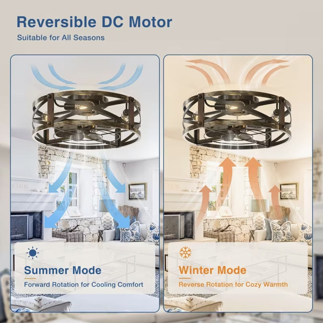 Reversible DC motor, summer mode and winter mode Image