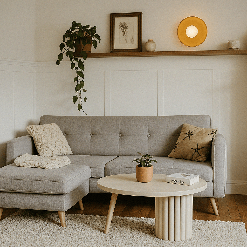 Galaxy Lightning CORONA glass dome ceiling light in a living room