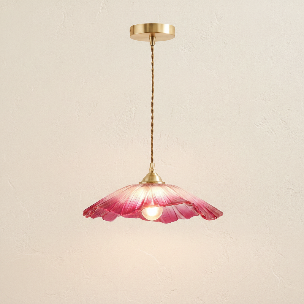 Galaxy Lightning ASTER pendant Large (28 cm) / Pink