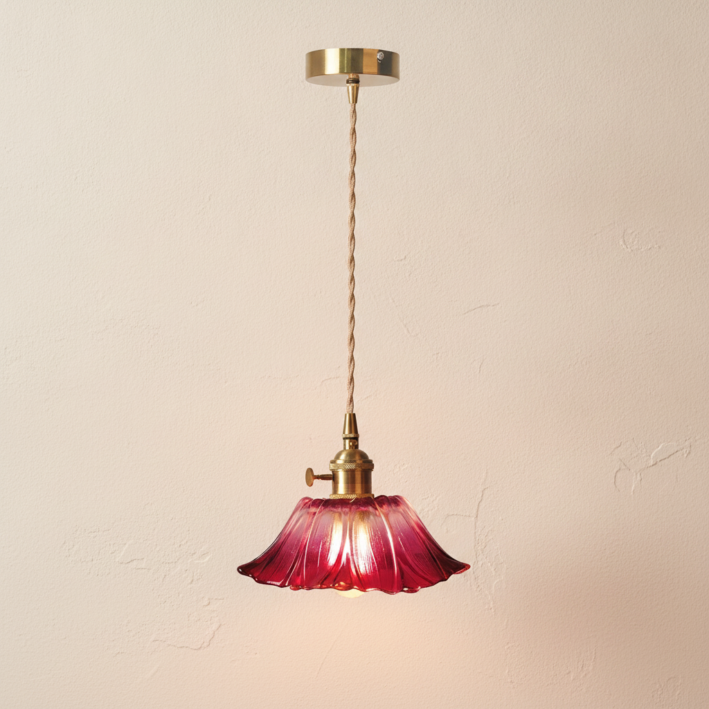 Galaxy Lightning ASTER pendant Small (18 cm) / Pink